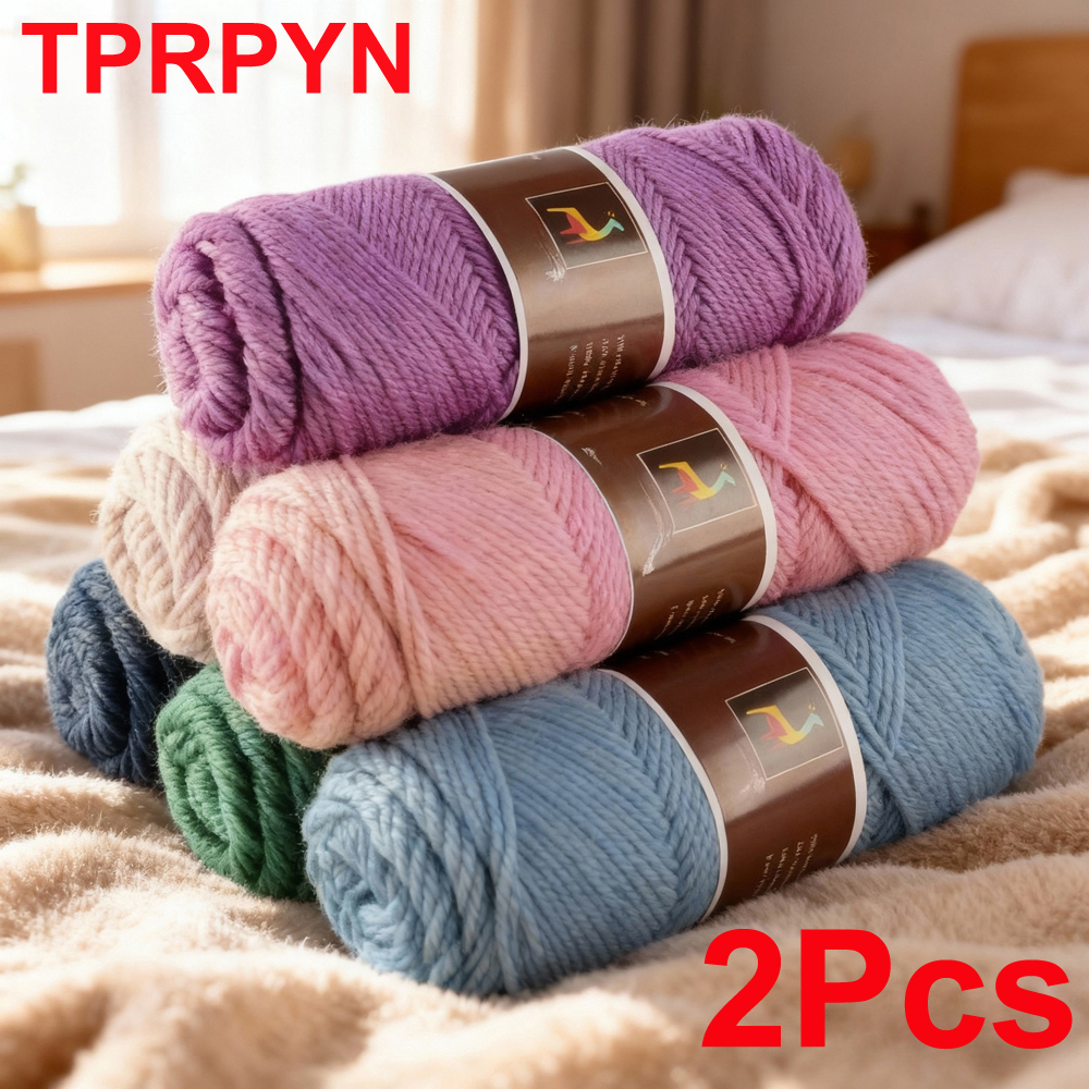 2Pcs total 200g Hand knitting  - Wool Blanket Herringbone avaliação e preço