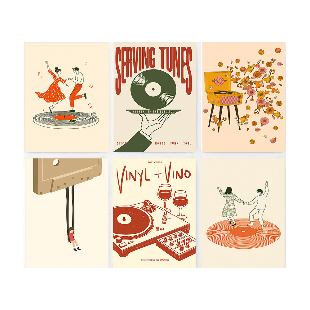 1pc Vintage Music Canvas Poste - Vintage Home Textiles avaliação e preço
