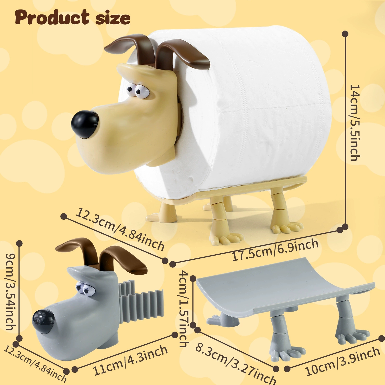 Fun Dog Toilet Paper Holder Ho - Xt Home Textiles avaliação e preço