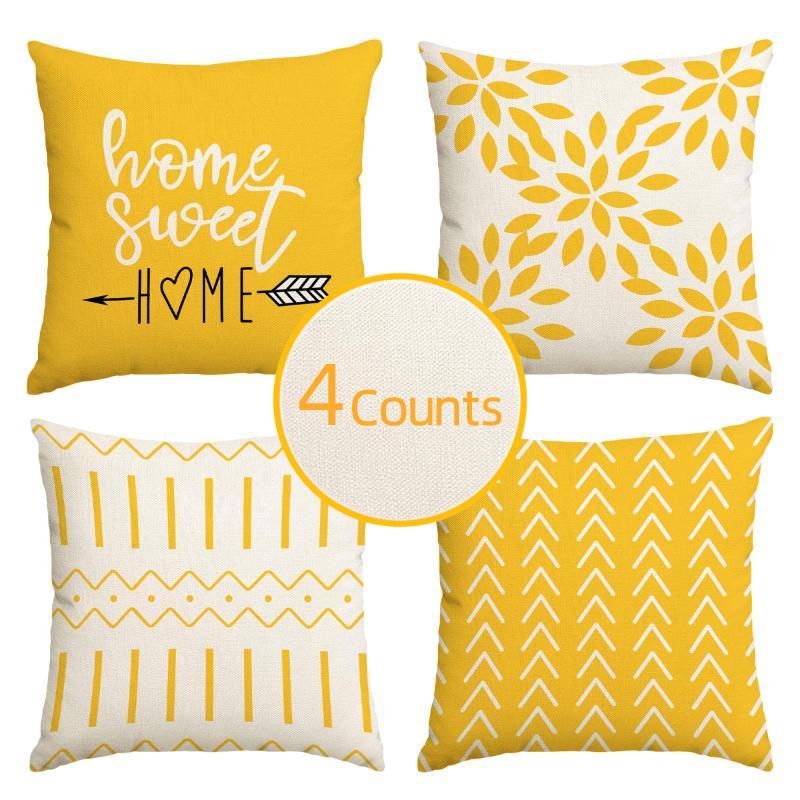 Geometric Pattern Pillow Case  - Home Textiles Usa avaliação e preço