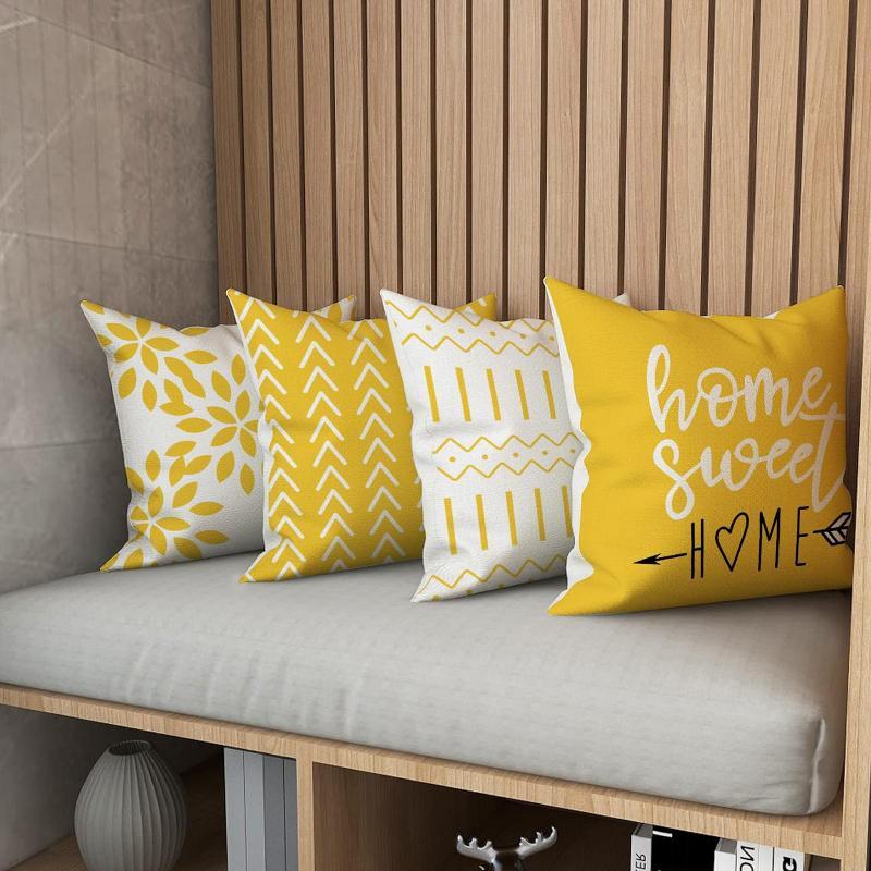 Geometric Pattern Pillow Case  - Home Textiles Usa avaliação e preço