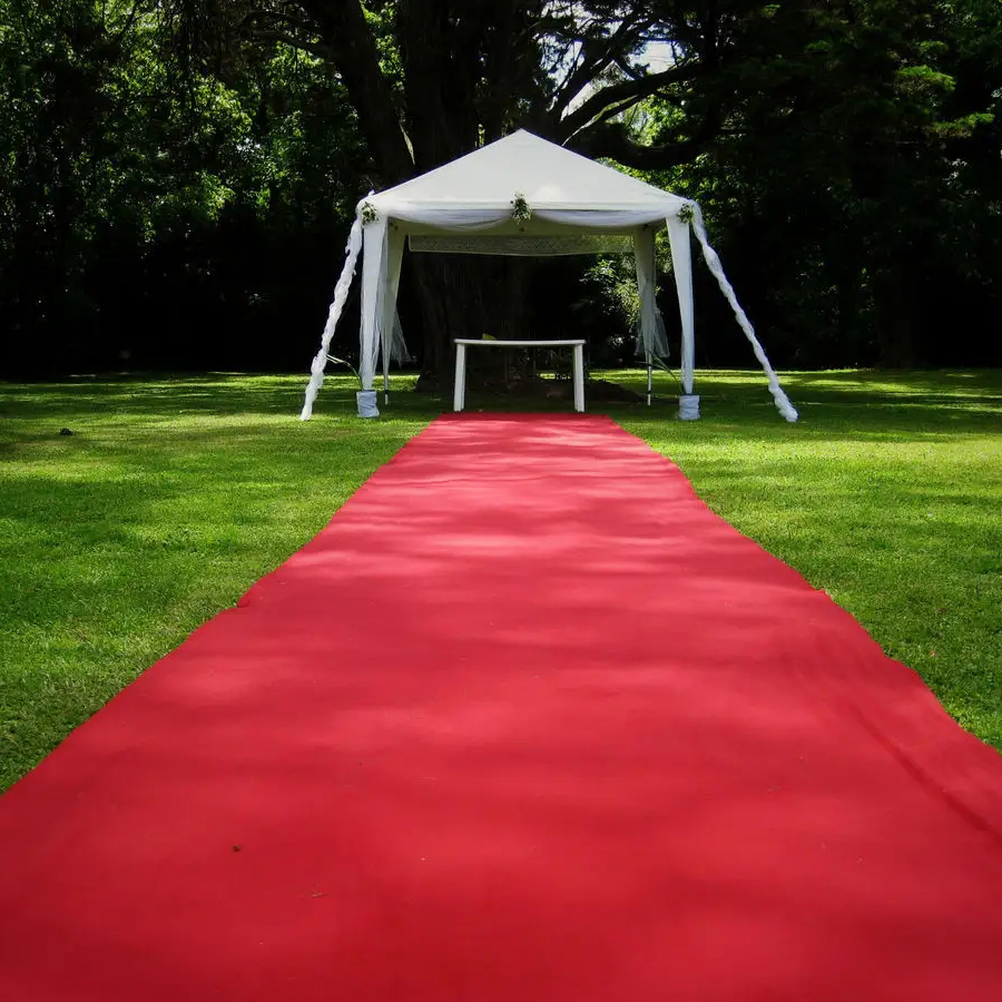 Red Wedding Carpet Thick Mater - Home Textiles Exhibition avaliação e preço