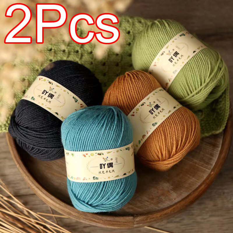 2Pcs 100% Wool Yarn Hand knitt - Wool Blanket Herringbone avaliação e preço