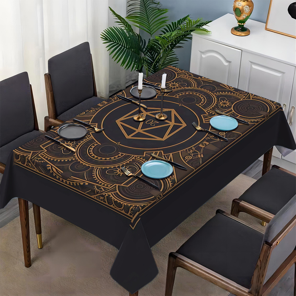 Steampunk Black Golden Gear Pa - Home Textiles Usa avaliação e preço