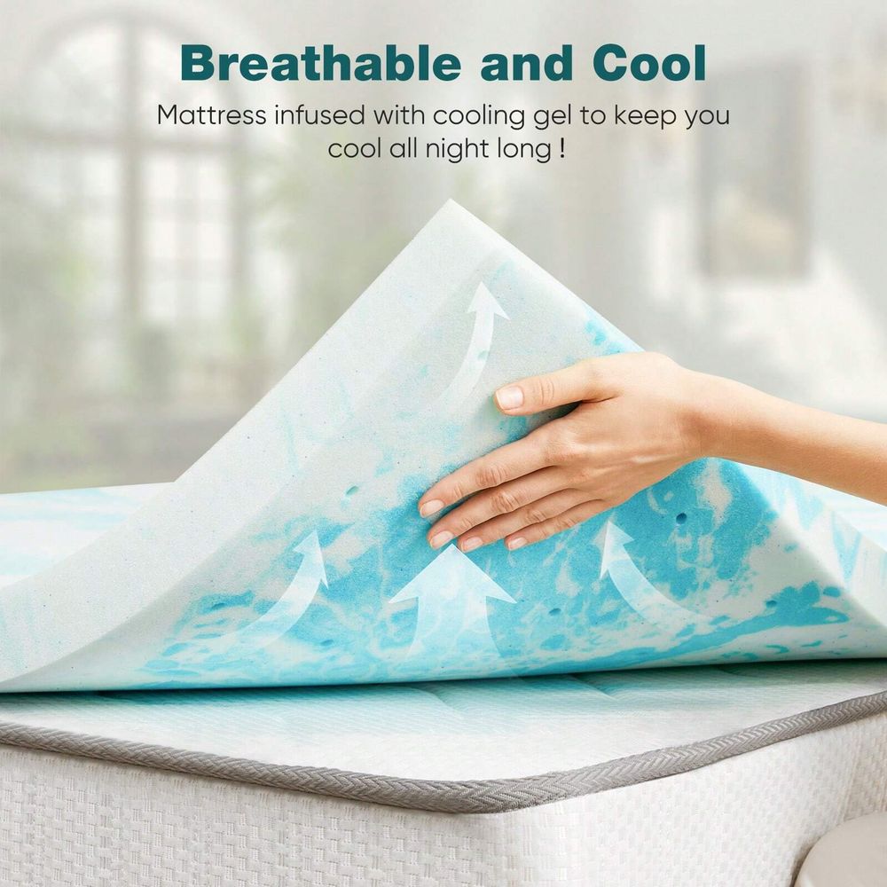 Memory Foam Mattress Topper 2  - Mattress Pad Topper avaliação e preço