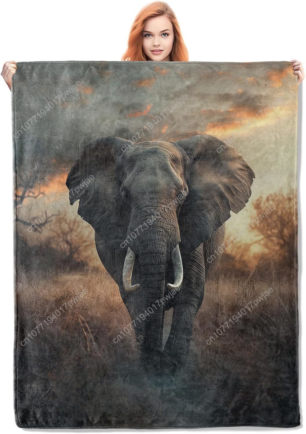 Elephant Fleece Blanket, Reali - Home Textiles Usa avaliação e preço