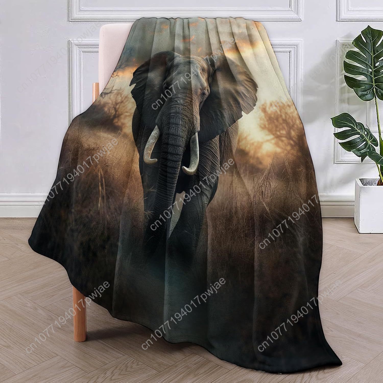 Elephant Fleece Blanket, Reali - Home Textiles Usa avaliação e preço