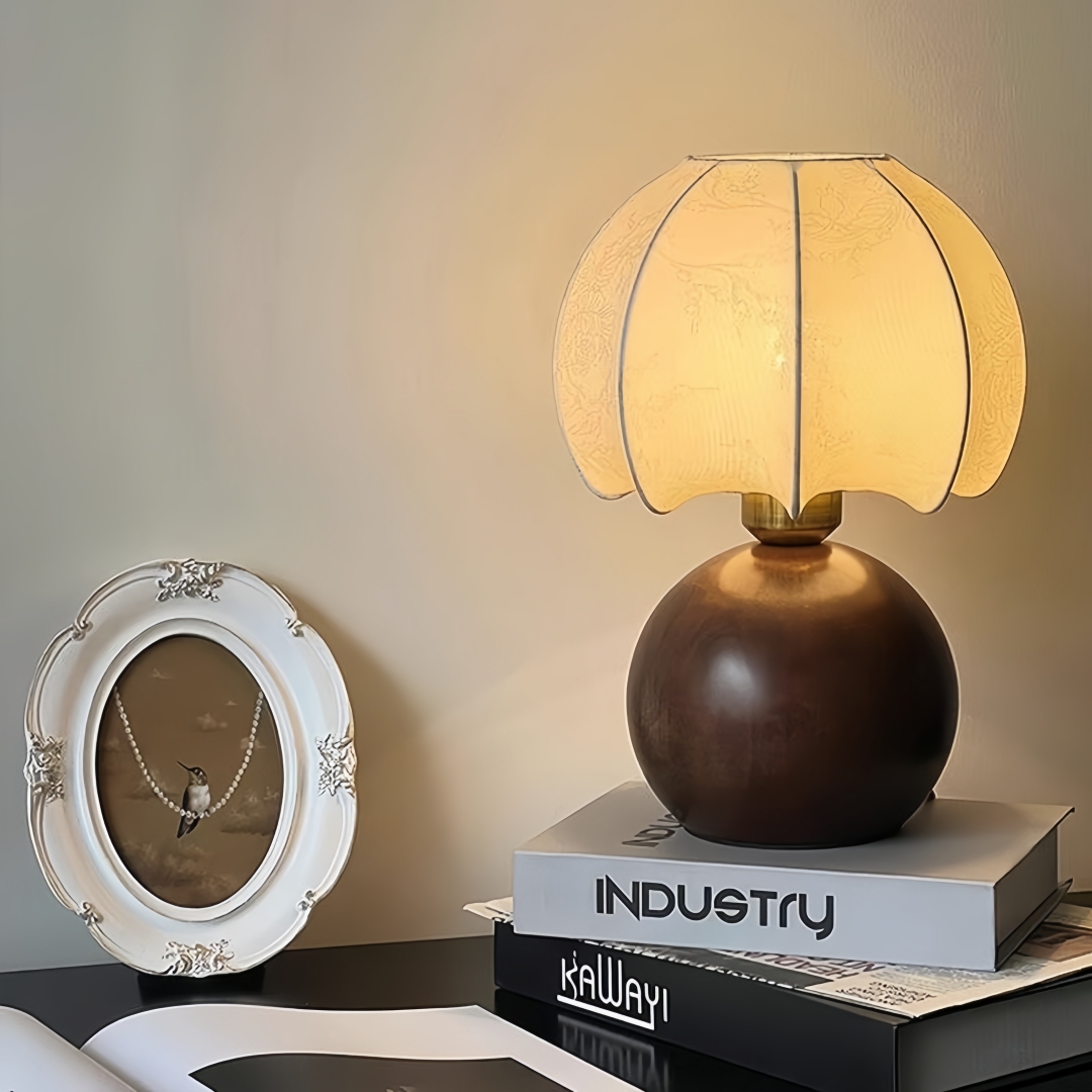 Vintage floral table lamp, med - Home Textiles Usa avaliação e preço