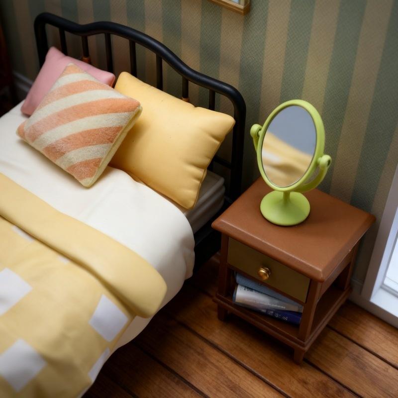 1Pcs Miniature Retro Mirror Dr - Vintage Home Textiles avaliação e preço