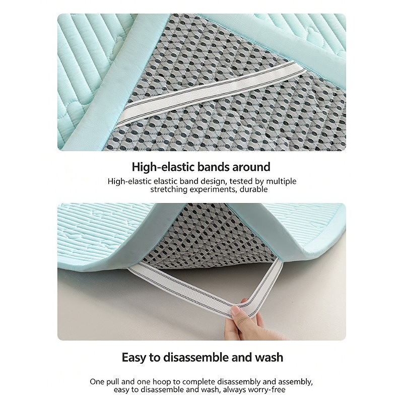Foldable Washable Mattress Top - Mattress Pad Topper avaliação e preço