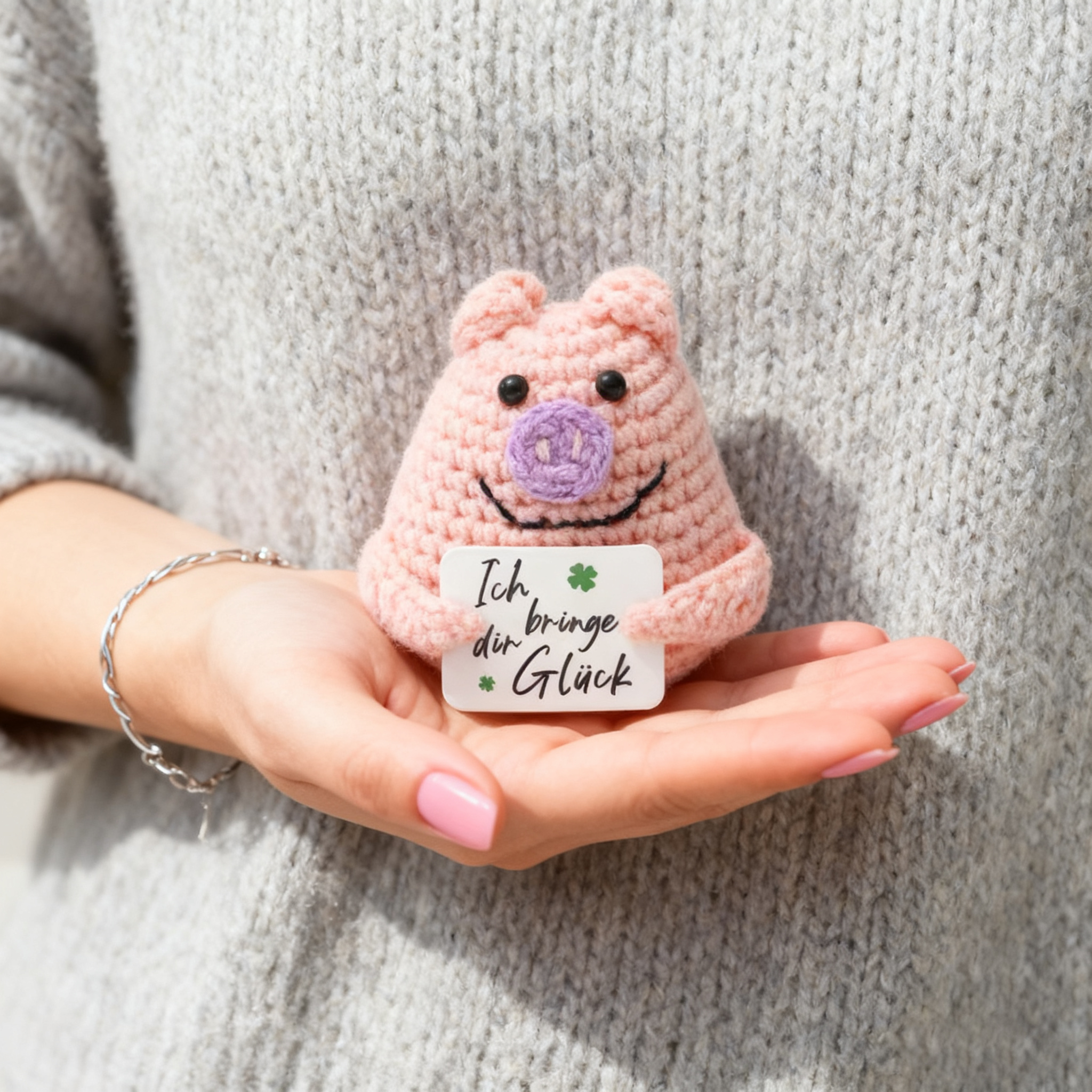 Crochet Emotional Support Pig  - Home Textiles Today avaliação e preço