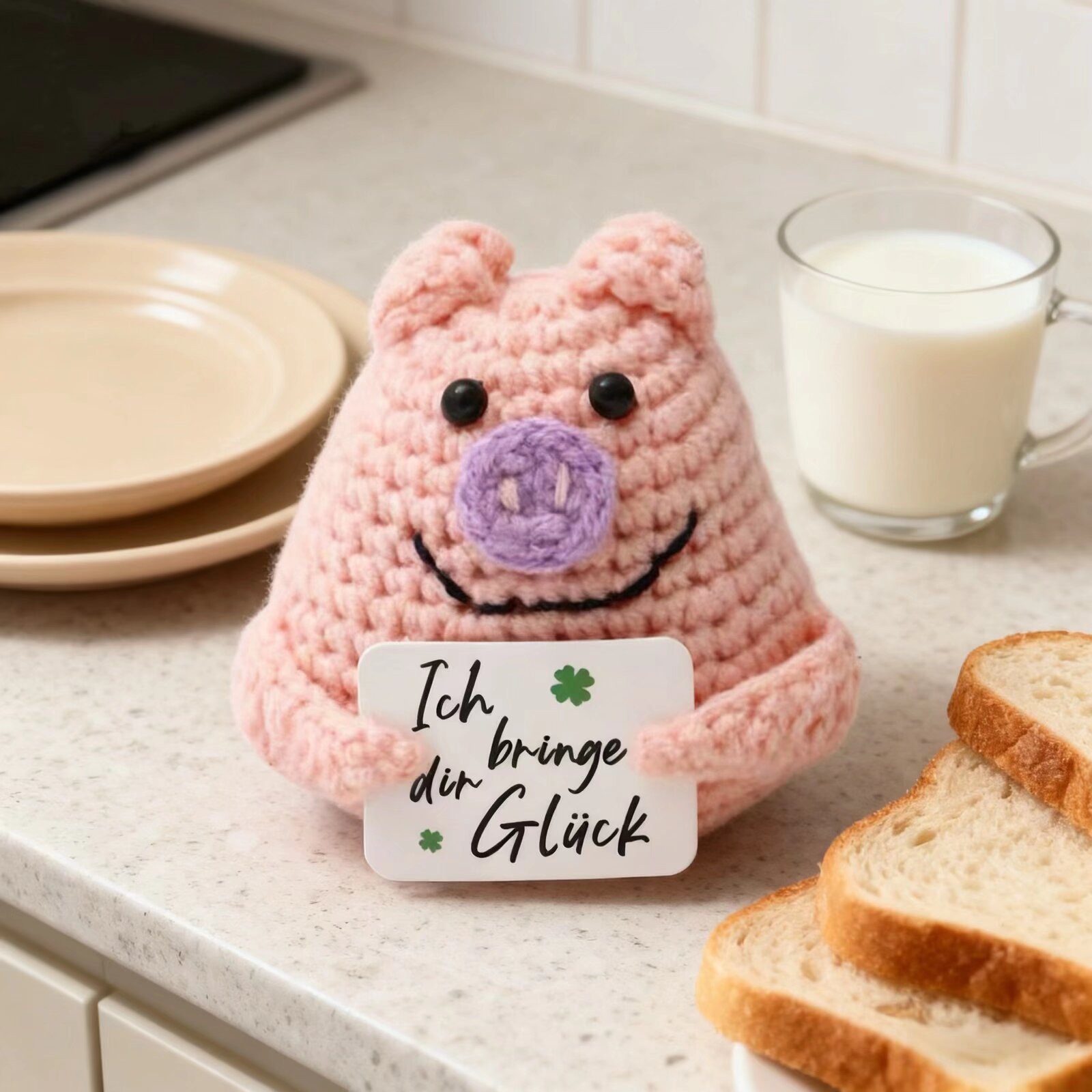 Crochet Emotional Support Pig  - Home Textiles Today avaliação e preço