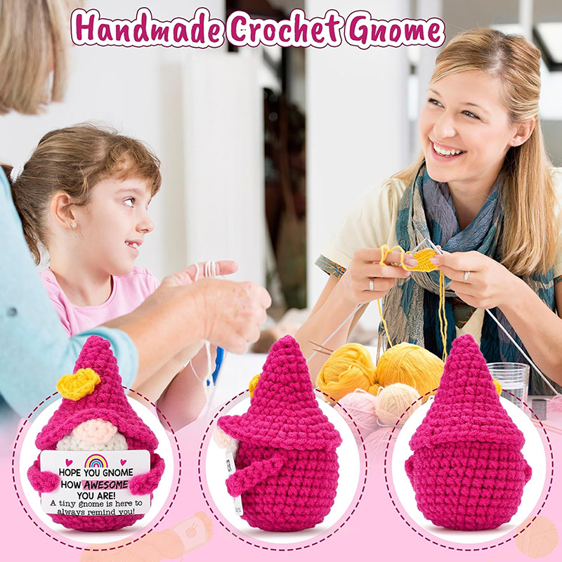 Positive Energy Crochet Gnome  - Home Textiles Today avaliação e preço