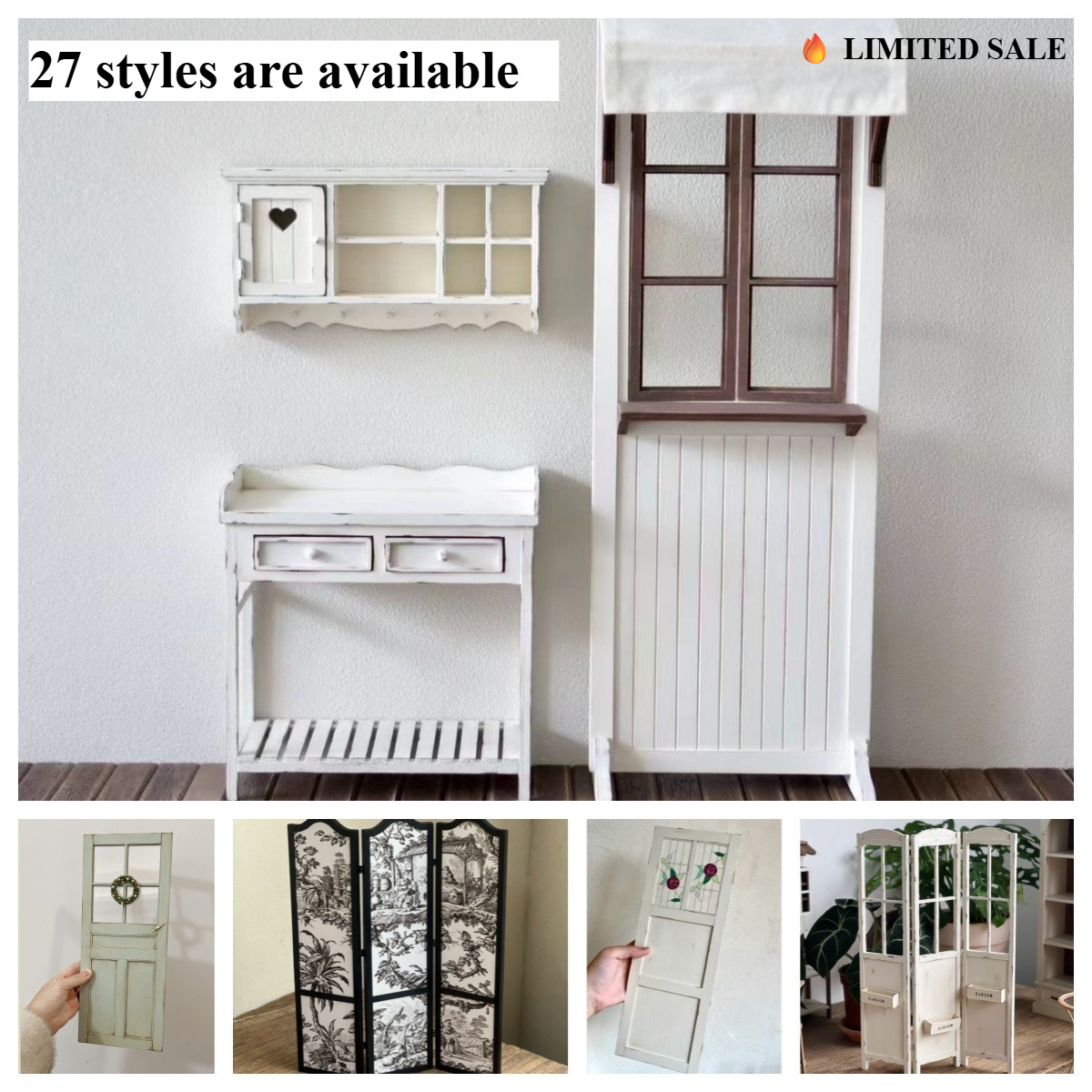Rustic Miniature Room Divider  - Vintage Home Textiles avaliação e preço