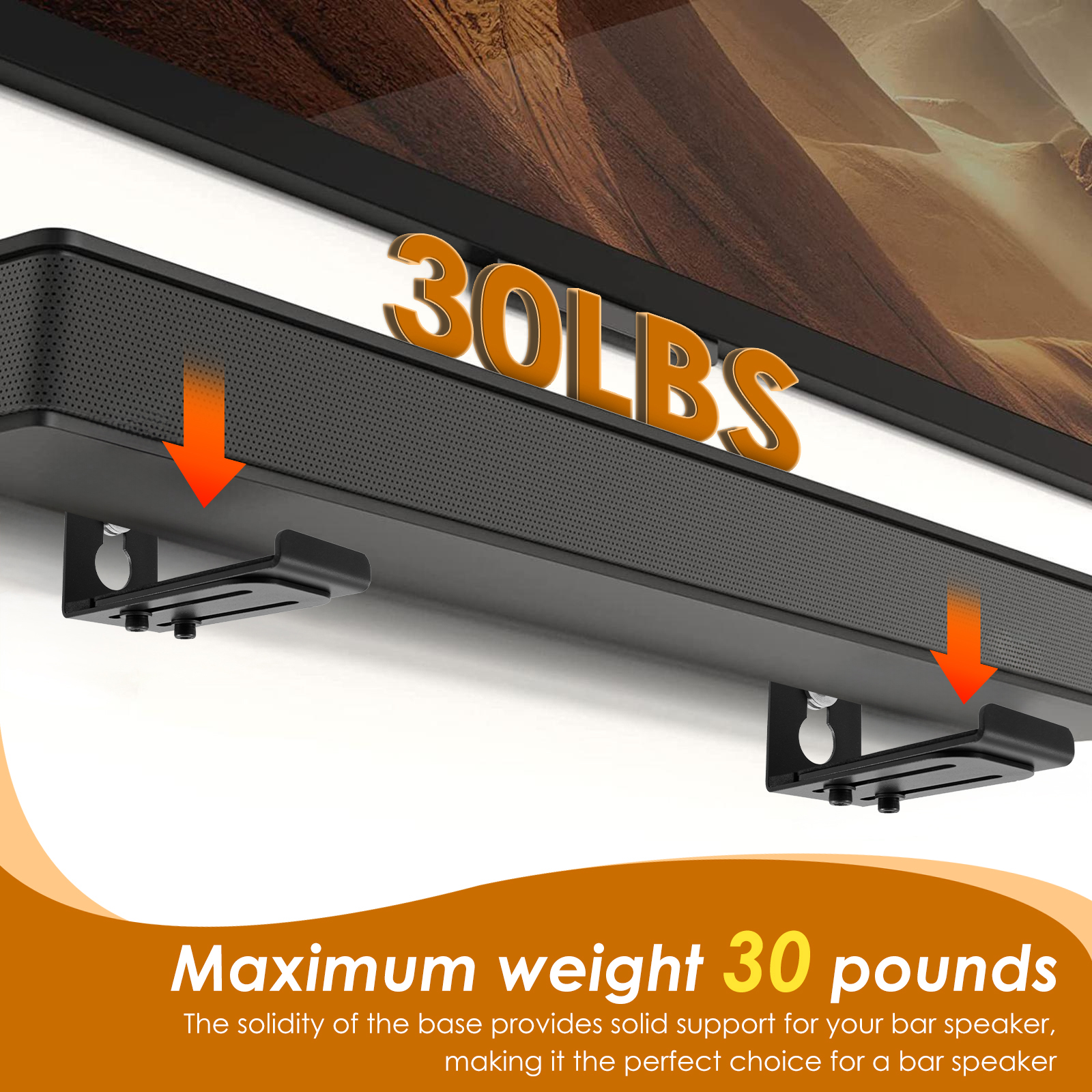 2Pcs Soundbar Speaker Stands W - Xt Home Textiles avaliação e preço
