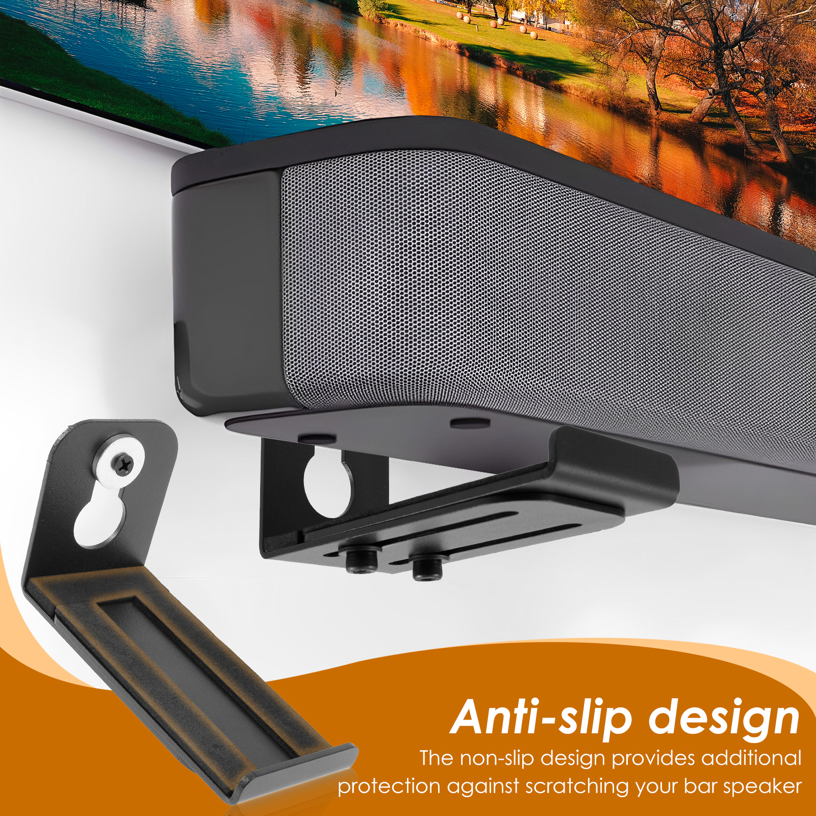 2Pcs Soundbar Speaker Stands W - Xt Home Textiles avaliação e preço