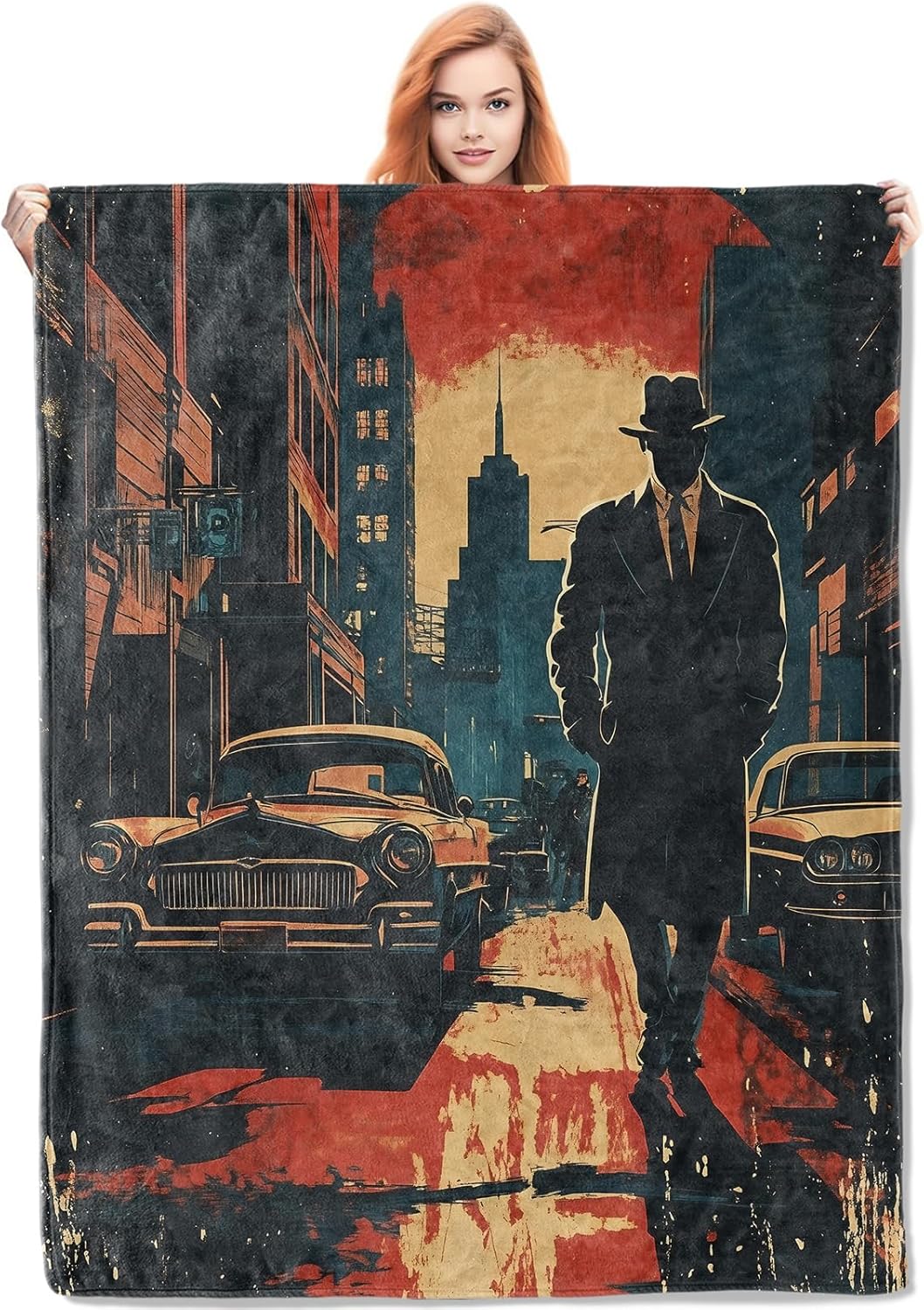 Noir Detective Blanket Gifts f - Home Textiles Usa avaliação e preço