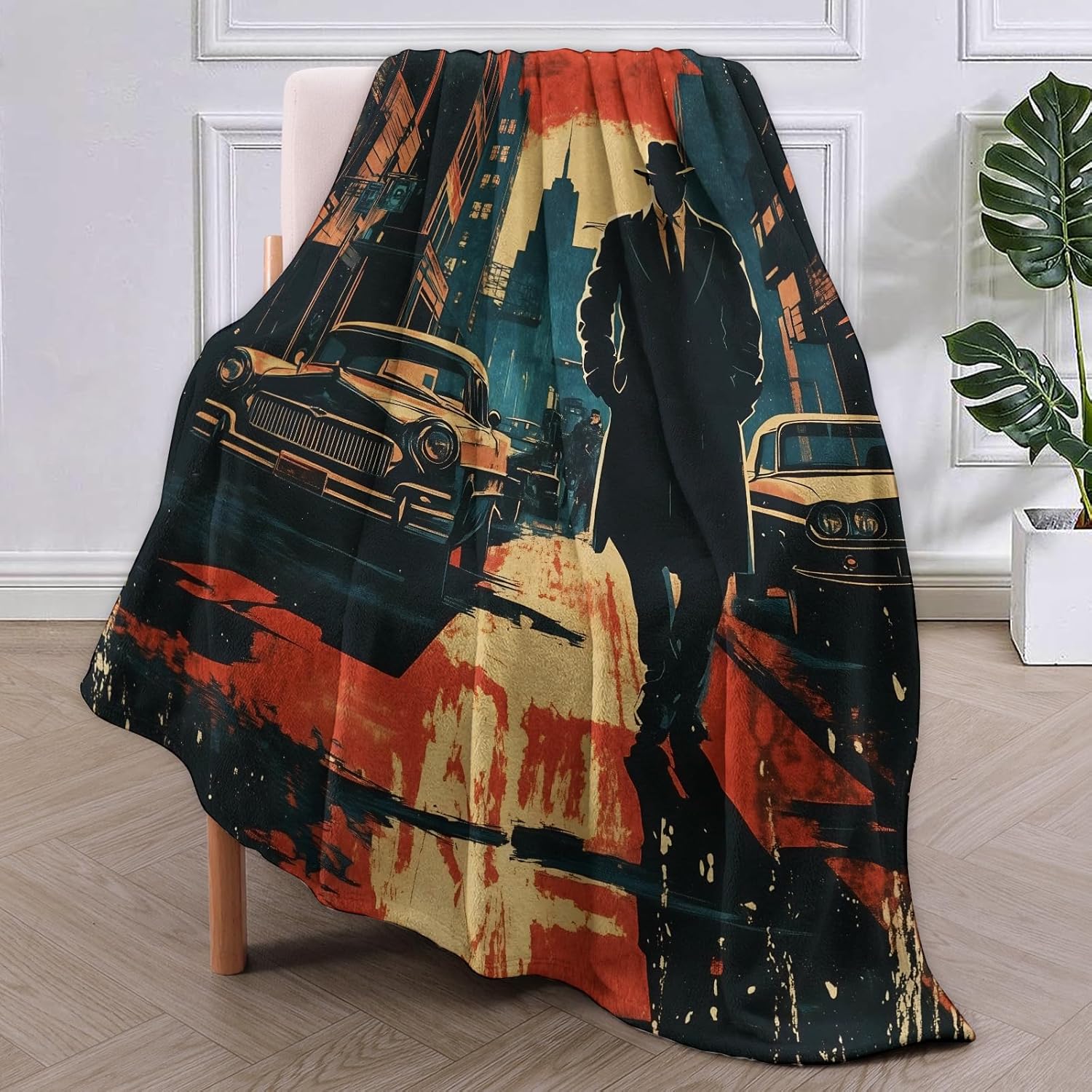 Noir Detective Blanket Gifts f - Home Textiles Usa avaliação e preço