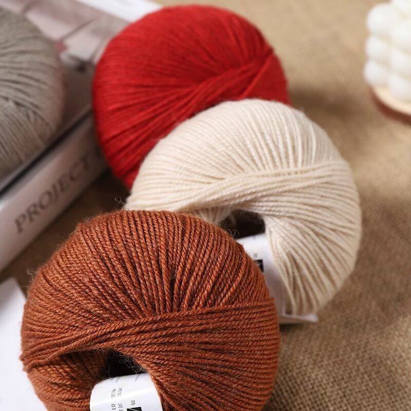 50g/Pc Hand knitting Merino Wo - Wool Blanket Herringbone avaliação e preço