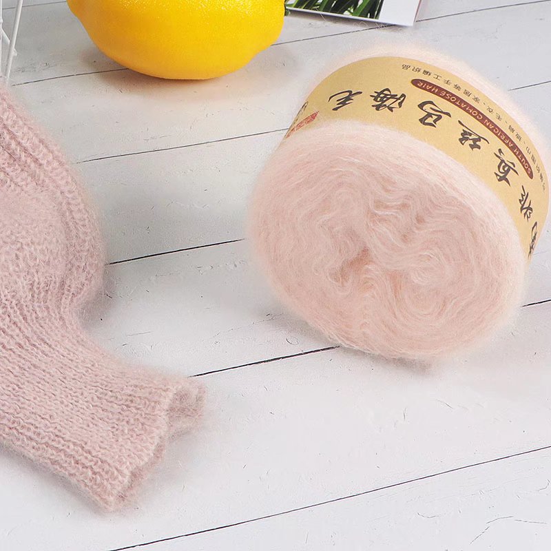 1Pc 50g Mohair Yarn for knitti - Wool Blanket Herringbone avaliação e preço