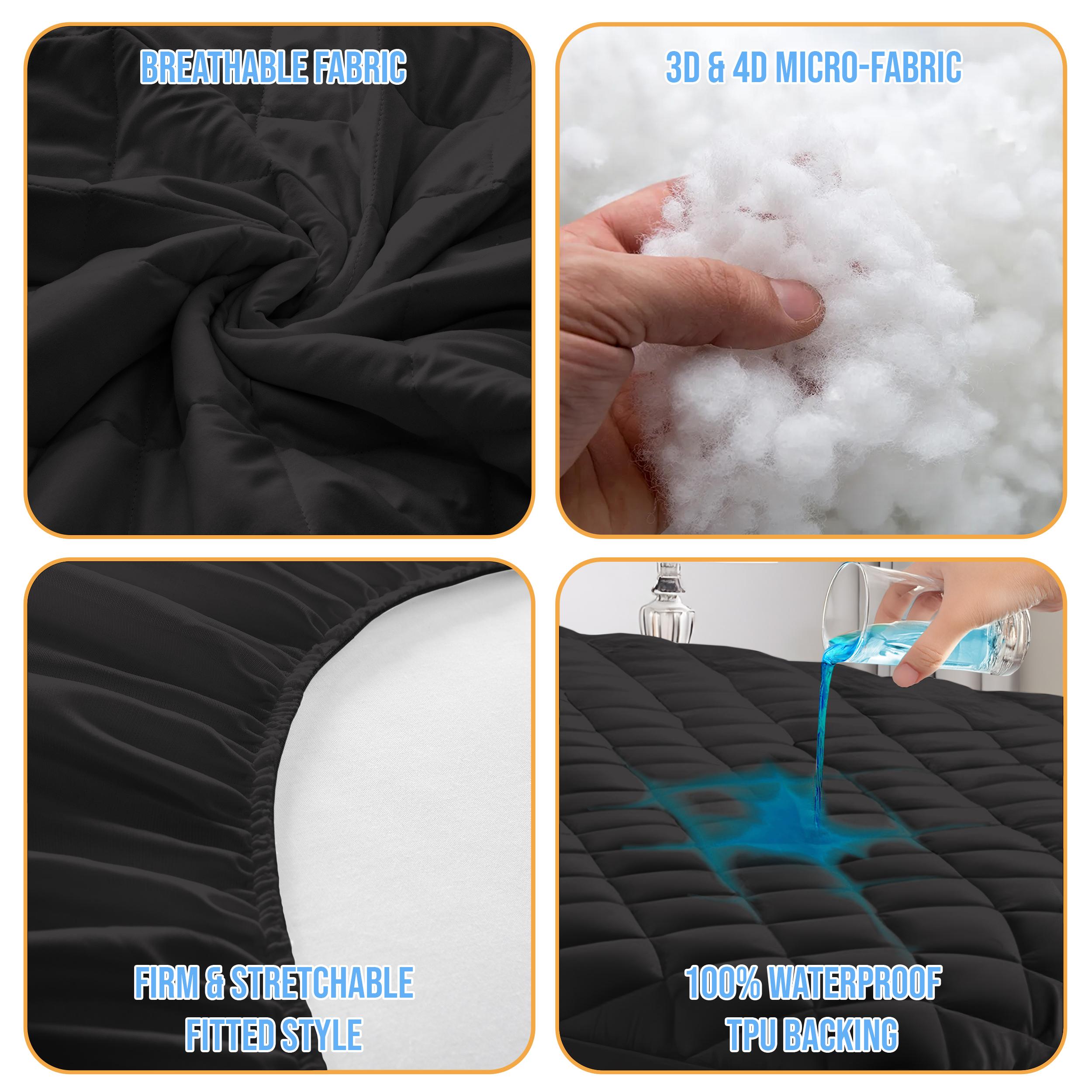 Lux Décor Quilted Mattress Pad - Mattress Pad Topper avaliação e preço