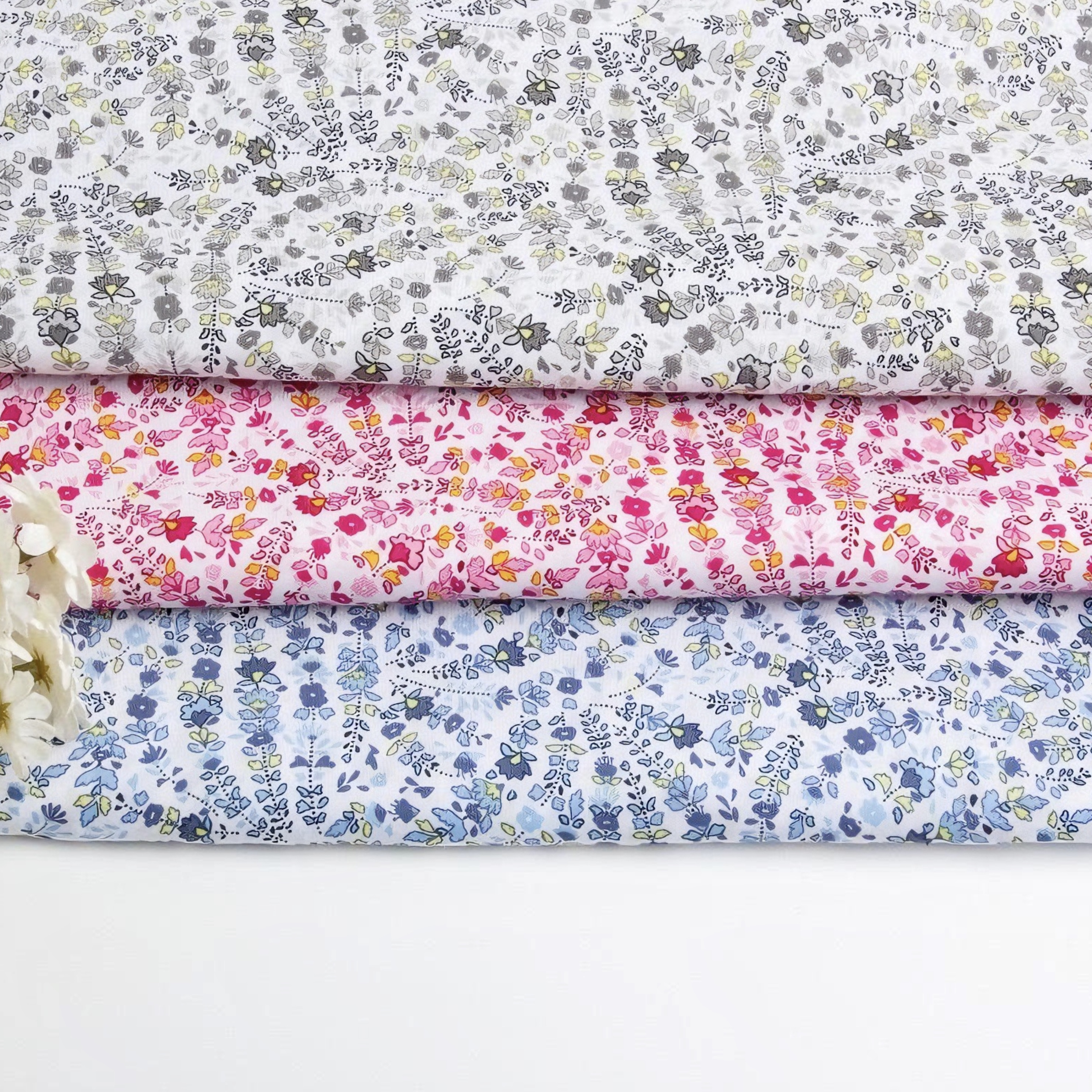 Vintage Floral Printed Fabric  - Vintage Home Textiles avaliação e preço
