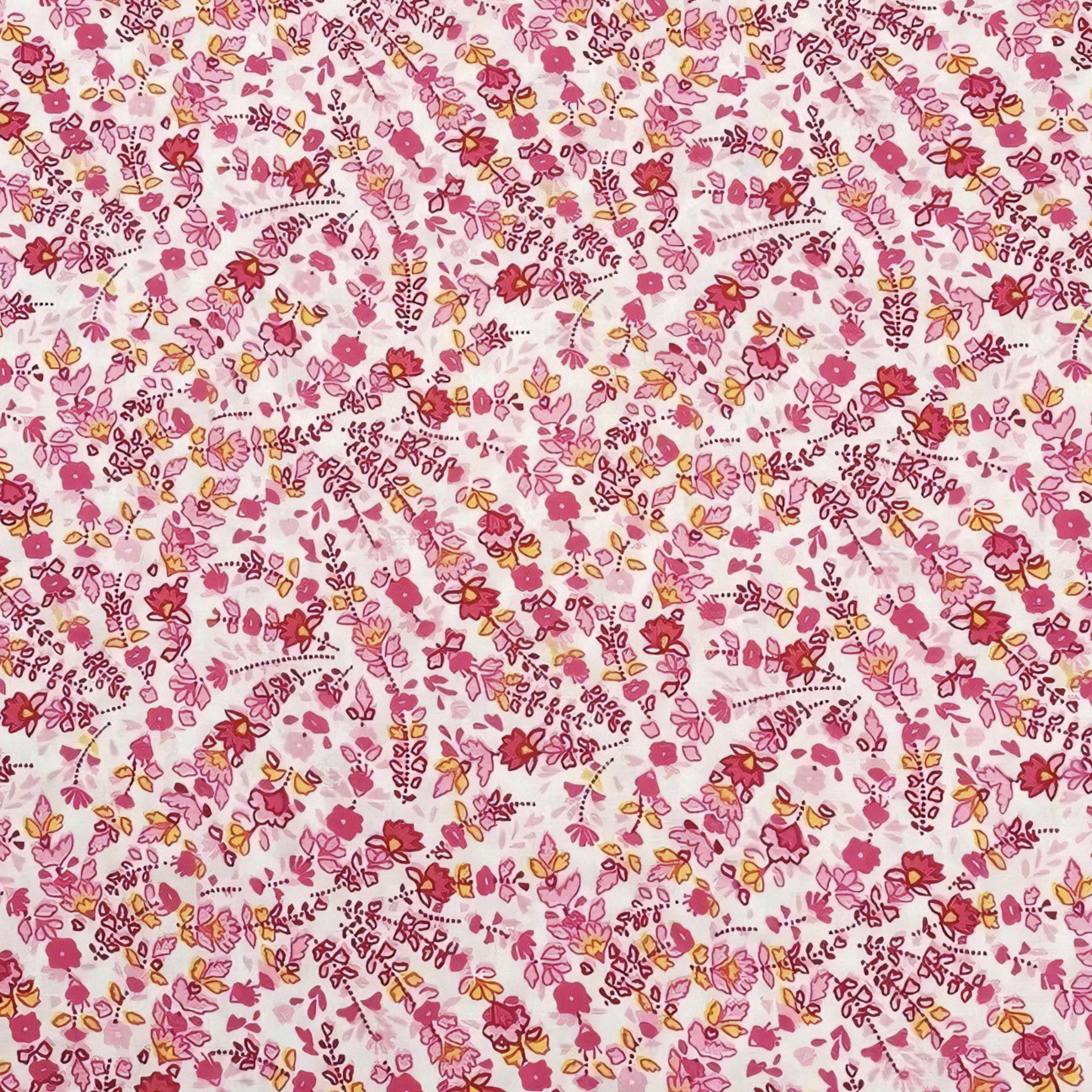 Vintage Floral Printed Fabric  - Vintage Home Textiles avaliação e preço