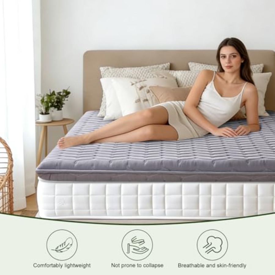 Premium Foam Mattress Topper 3 - Mattress Pad Topper avaliação e preço