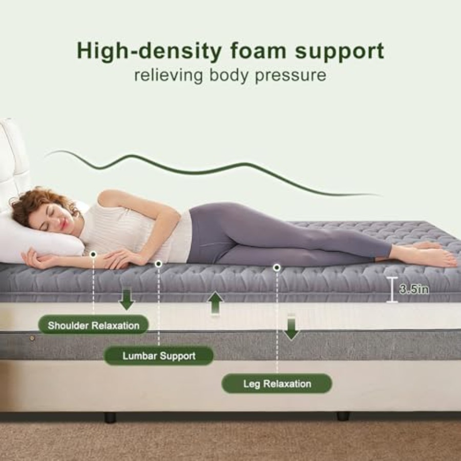 Premium Foam Mattress Topper 3 - Mattress Pad Topper avaliação e preço